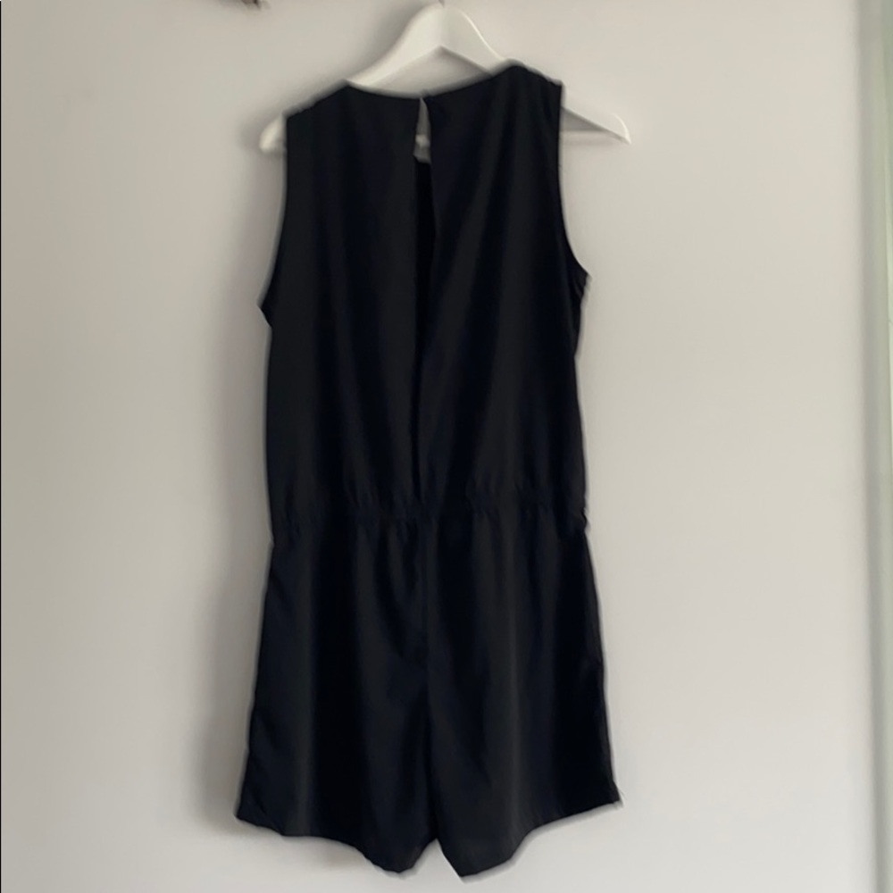 NWT H&M black open back romper
